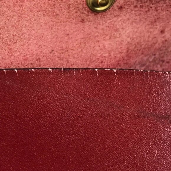 HERMES Pouch Bag-in-Bag Interior accessory case Leather Red - Picture 12 of 12